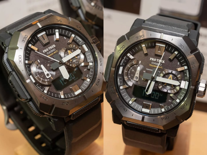 Os novos relógios Casio Pro Trek PRW-B1000 brilham em novas