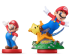 Uma comparação em escala do antigo Mario Amiibo com o novo Super Mario Galaxy with Luma Amiibo (fonte da imagem: r/amiibo)