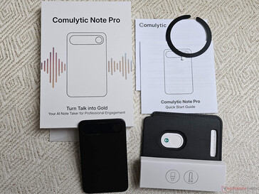 O escopo de fornecimento também inclui um anel magnético e uma capa protetora magnética.