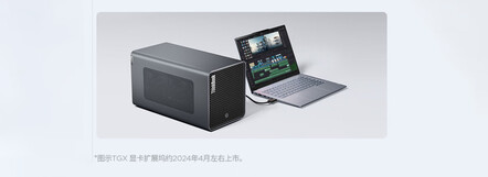 Suporte para GPU externa do ThinkBook 14+ 2024 SE (Fonte da imagem: JD.com)