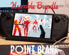O pacote Point Blank expirará em 4 de setembro de 2025. Na foto: Steam Deck rodando Superhot. (Fonte da imagem: Humble Bundle e Notebookcheck - editado)