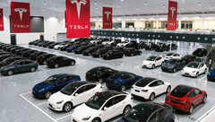 O centro de entrega em Fremont (imagem: Tesla)