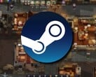 Uma imagem mostrando o logotipo do Steam e o jogo Norland, atualmente em promoção.