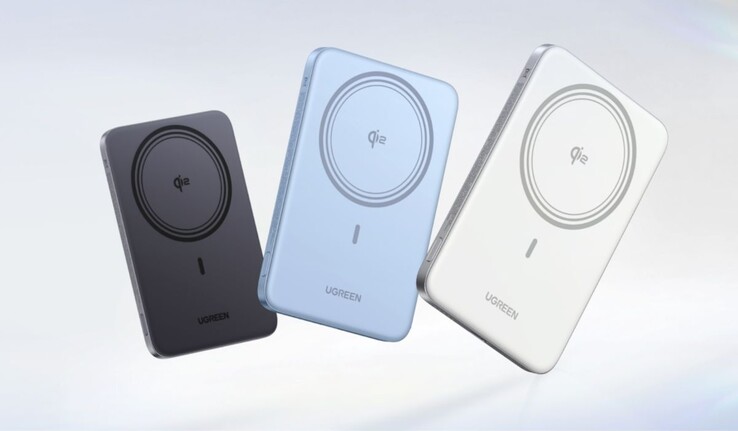 Banco de potência magnético Ugreen MagFlow Air (5000mAh, Qi2 15W)