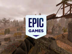 A próxima linha de jogos gratuitos não tem nenhum vencedor de prêmios. Foto: captura de tela editada do Stalcraft com o logotipo da Epic Games Store na parte superior.
