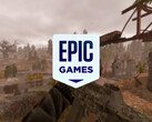 A próxima linha de jogos gratuitos não tem nenhum vencedor de prêmios. Foto: captura de tela editada do Stalcraft com o logotipo da Epic Games Store na parte superior.