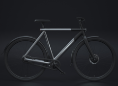 O VanMoof S3 Aluminum edição limitada e-bike tem uma estrutura de dois tons. (Fonte da imagem: VanMoof)