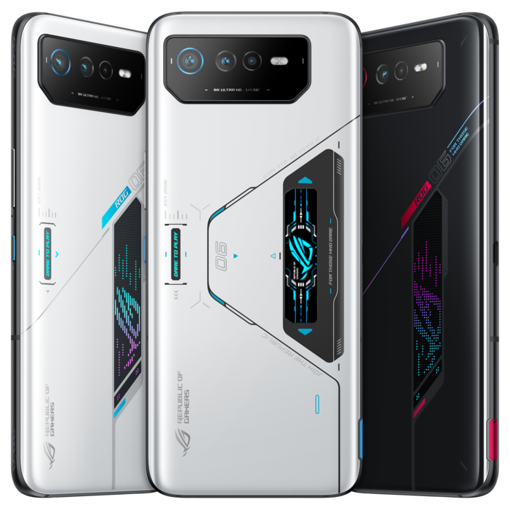 Asus ROG Phone 6 e ROG Phone 6 Pro (imagem via Asus)