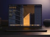 Interface personalizada da área de trabalho do macOS mostrando elementos de design Liquid Glass, Dock atualizado e widgets redesenhados. (Fonte da imagem: Apple)