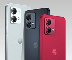 O Moto G84 5G em suas três cores de lançamento. (Fonte da imagem: @evleaks)