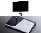 Monitor de jogos PlayStation (em cima), bastão de combate FlexStrike (embaixo).