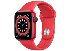 A Série 6 de relógios Apple foi lançada em setembro de 2020. (Fonte da imagem: Apple/Amazon).