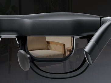 Tela OLED transparente.