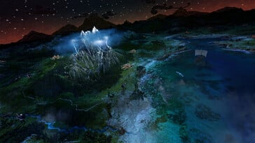 Uma imagem mostrando o mapa-múndi em A Total War Saga: Troy.