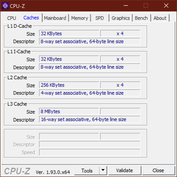 Caches CPU-Z