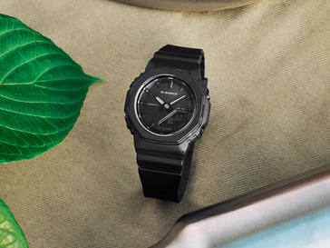 O Casio G-Shock GMA-P2110-1A vem com acabamento preto