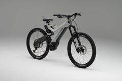 A bicicleta elétrica conceitual Honda e-MTB tem um quadro incomum com um braço oscilante (Fonte da imagem: Honda)