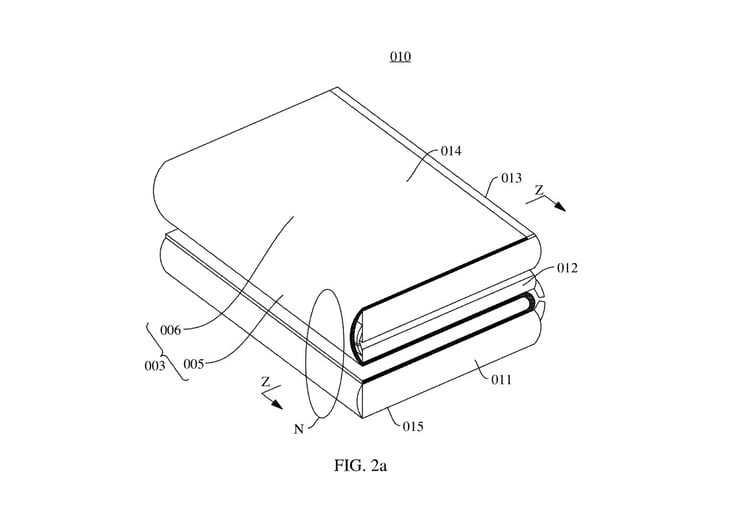 Diz-se que o Tri-Fold da Huawei possui duas dobradiças opostas.