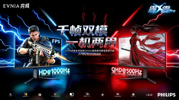 Destaques do Philips Evnia 27M2N5500XD. (Fonte da imagem: Philips via IT Home)