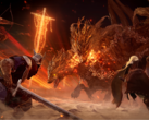Uma captura de tela de jogadores lutando contra um senhor da noite em Elden Ring Nightreign (fonte da imagem: SteamDB)