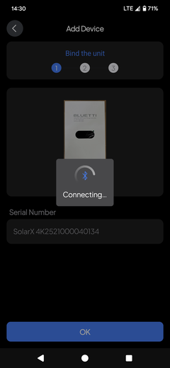 Conexão do SolarX 4K