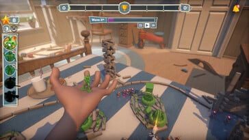 Na imagem: Uma captura de tela de gameplay de Toy Shire.