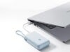 Com capacidade de 10.000 mAh, carrega telefones e laptops.