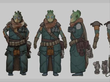 Suposta imagem vazada de um personagem Rodiano de Star Wars Eclipse. (Fonte da imagem: MP1st)