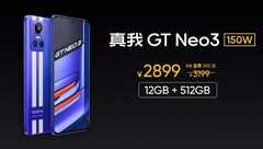 O novo GT Neo 3 de topo de gama (Fonte: Realme)