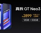 O novo GT Neo 3 de topo de gama (Fonte: Realme)