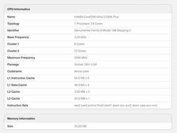 O Intel Core Ultra 5 250K Plus tem mais dois núcleos.