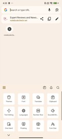 Opções de teclado