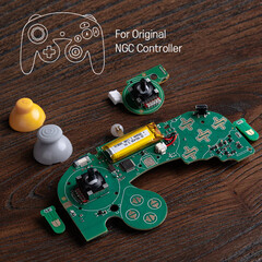 o Mod Kit da 8BitDo para o controlador NGC original é uma solução sem solda. (Fonte da imagem: 8BitDo)