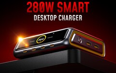 O carregador de mesa AOHi 280W GaN+ está sendo financiado por crowdfunding no Kickstarter. (Fonte da imagem: Kickstarter)