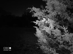 A câmera de visão noturna pode capturar imagens claras de objetos dentro de 5 metros na escuridão completa.