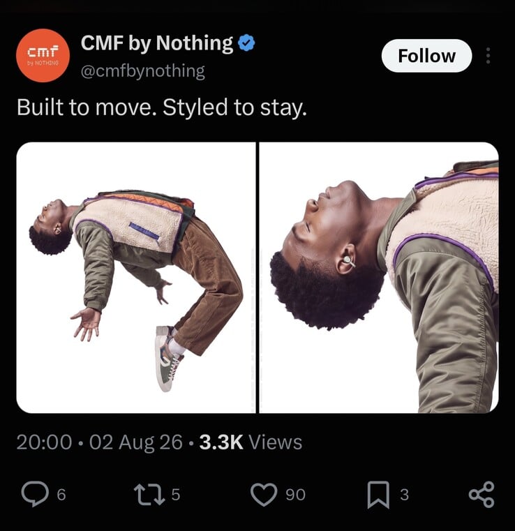 Captura de tela de uma postagem já excluída do X, publicada por CMF
