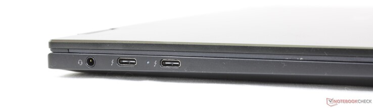 3.fone de ouvido 5 mm, 2x USB-C 4.0 Gen. 3 c/ Thunderbolt 4 + DisplayPort + Power Delivery