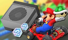 Uma alternativa "Nintendo Switch 2 dev kit" com 32 GB 256-bit LPDDR5 RAM e 2048 núcleos Nvidia CUDA. (Fonte de imagem: Nvidia/Nintendo - editado)