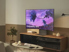 A Arca Odyssey da Samsung pode ser pivotada para criar uma experiência de visualização vertical. (Fonte da imagem: Samsung)