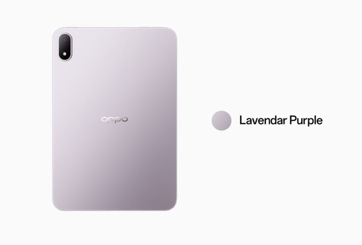 O Pad Mini em Roxo Lavanda.