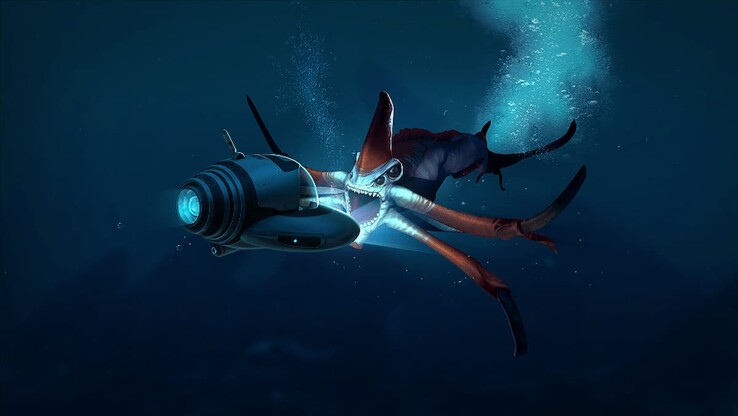 Reaper Leviathan de Subnautica. (Fonte da imagem: Unknown Worlds)