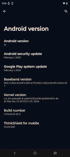 Software do Motorola Moto G15