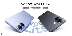 O Vivo V60 Lite 4G vem nas cores azul e preto (Fonte da imagem: Vivo)