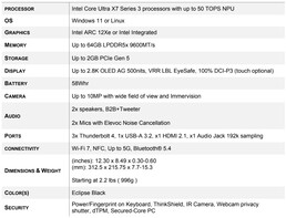 Lenovo ThinkPad X1 Carbon Gen 14 Aura Edition: Especificações