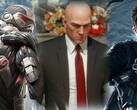 Os estúdios por trás de Crysis, Hitman e Just Cause são os primeiros colocados como os rumores das aquisições da Microsoft. (Fonte da imagem: Crytek/IO/Avalanche - editado)