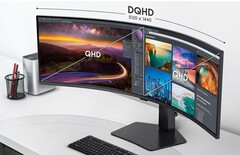 O ViewFinity S95UC se baseia em seu antecessor de 2021. (Fonte da imagem: Samsung)