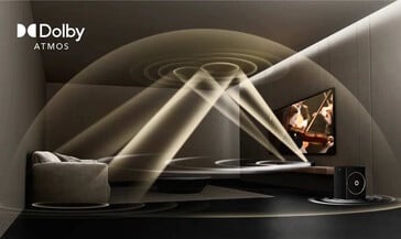 O sistema de áudio supostamente oferece som surround Dolby Atmos (Fonte da imagem: Ultimea)