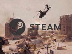Imagem do trailer de lançamento do Battlefield 6 com o logotipo do Steam (Fonte da imagem: captura de tela, Battlefield YouTube com edições)