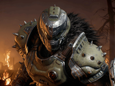 Uma captura de tela no jogo de Doom: The Dark Ages.