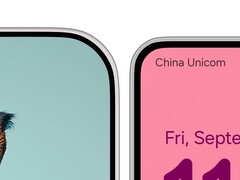 Renderizações não oficiais mostram que o Galaxy S26 Pro (à direita) tem molduras mais grossas do que o Xiaomi 16 Pro (à esquerda). (Fonte da imagem: UniverseIce on X, editado)